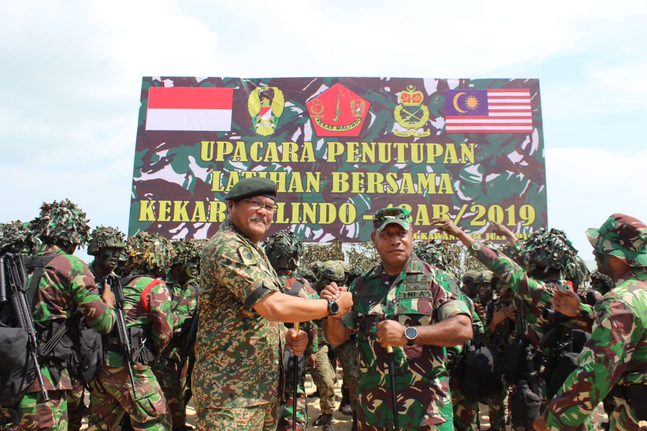 Pangdam XII/Tpr Tutup Latma Kekar Malindo-43AB/2019 Indonesia – Malaysia