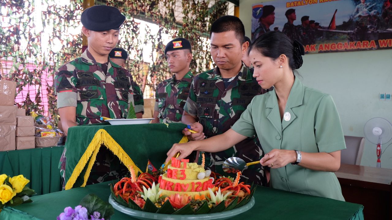 Peringati HUT ke-3 Yonkav 12/BC Gelar Tasyakuran dan Doa Bersama