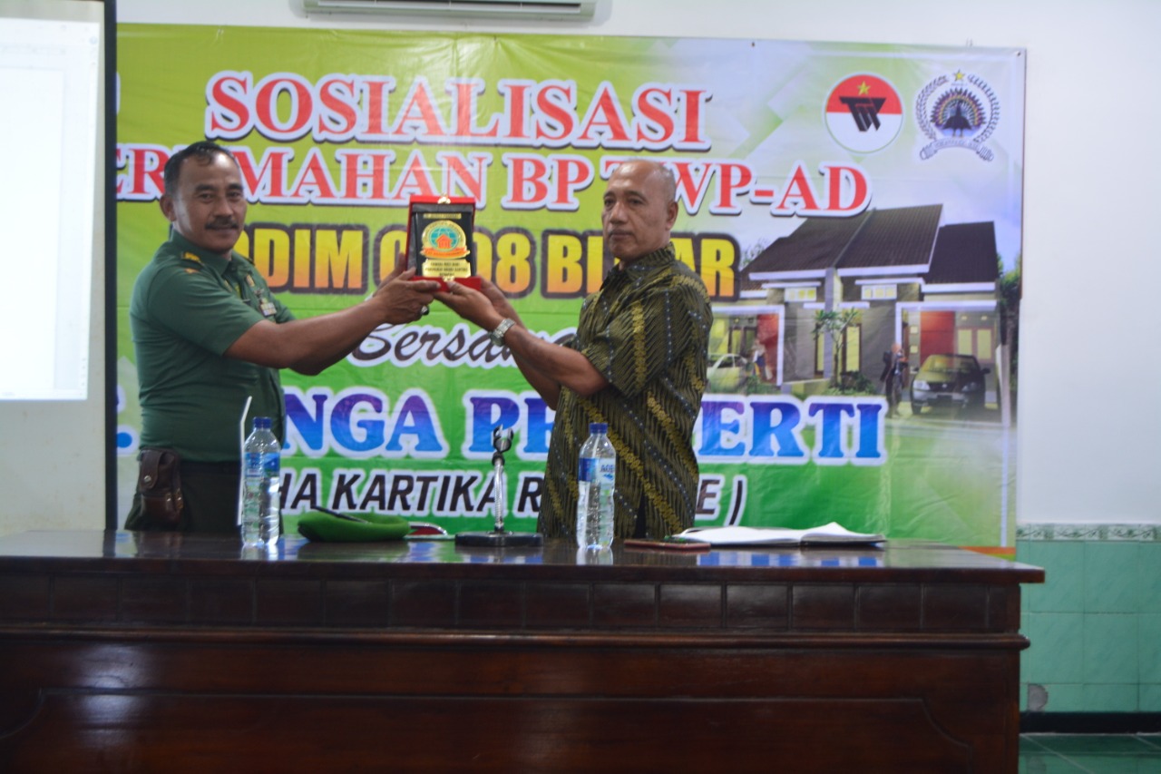 Personel Kodim 0808/Blitar, Terima Sosialisasi Perumahan BP TWP-AD