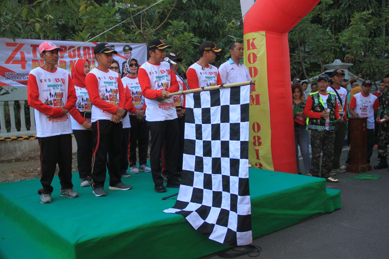 Meriahkan HUT Ke-74 TNI, Kodim Bojonegoro Gelar Fun Bike