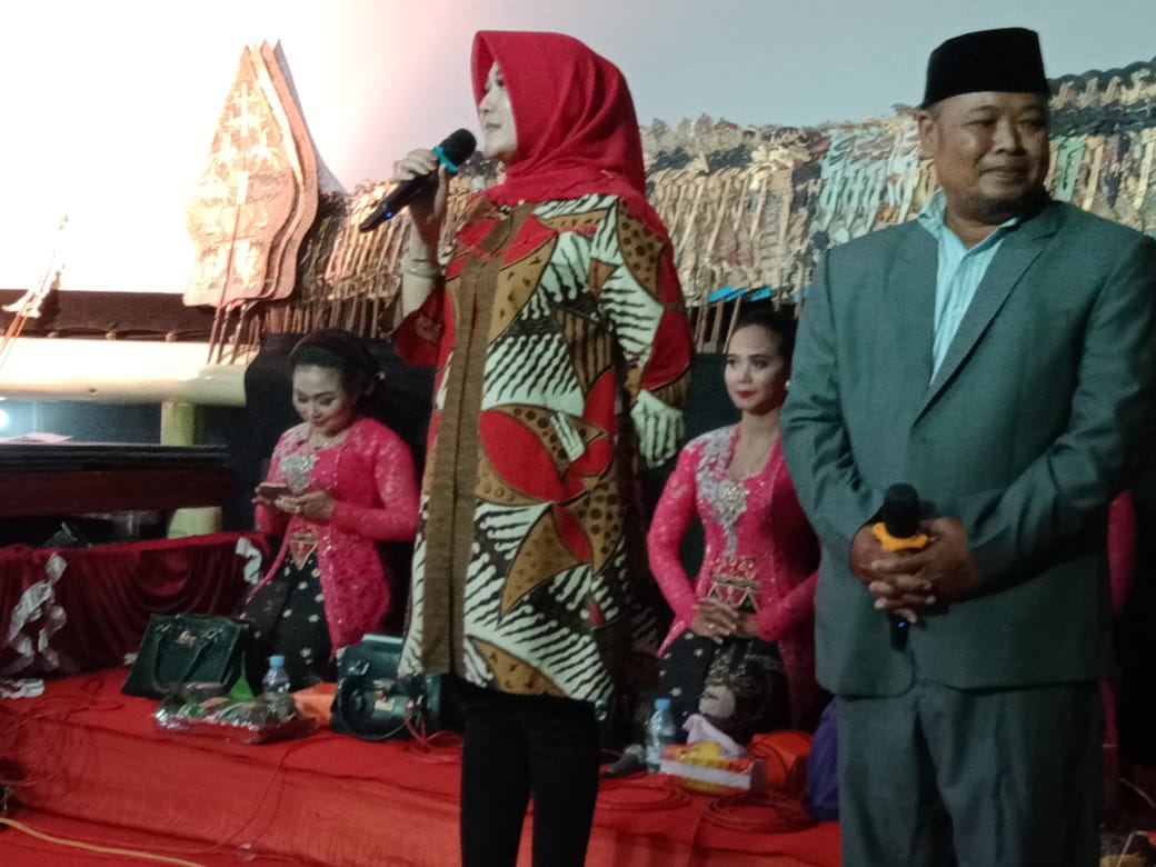 Danramil Wonosari Hadiri Pagelaran Wayang Kulit