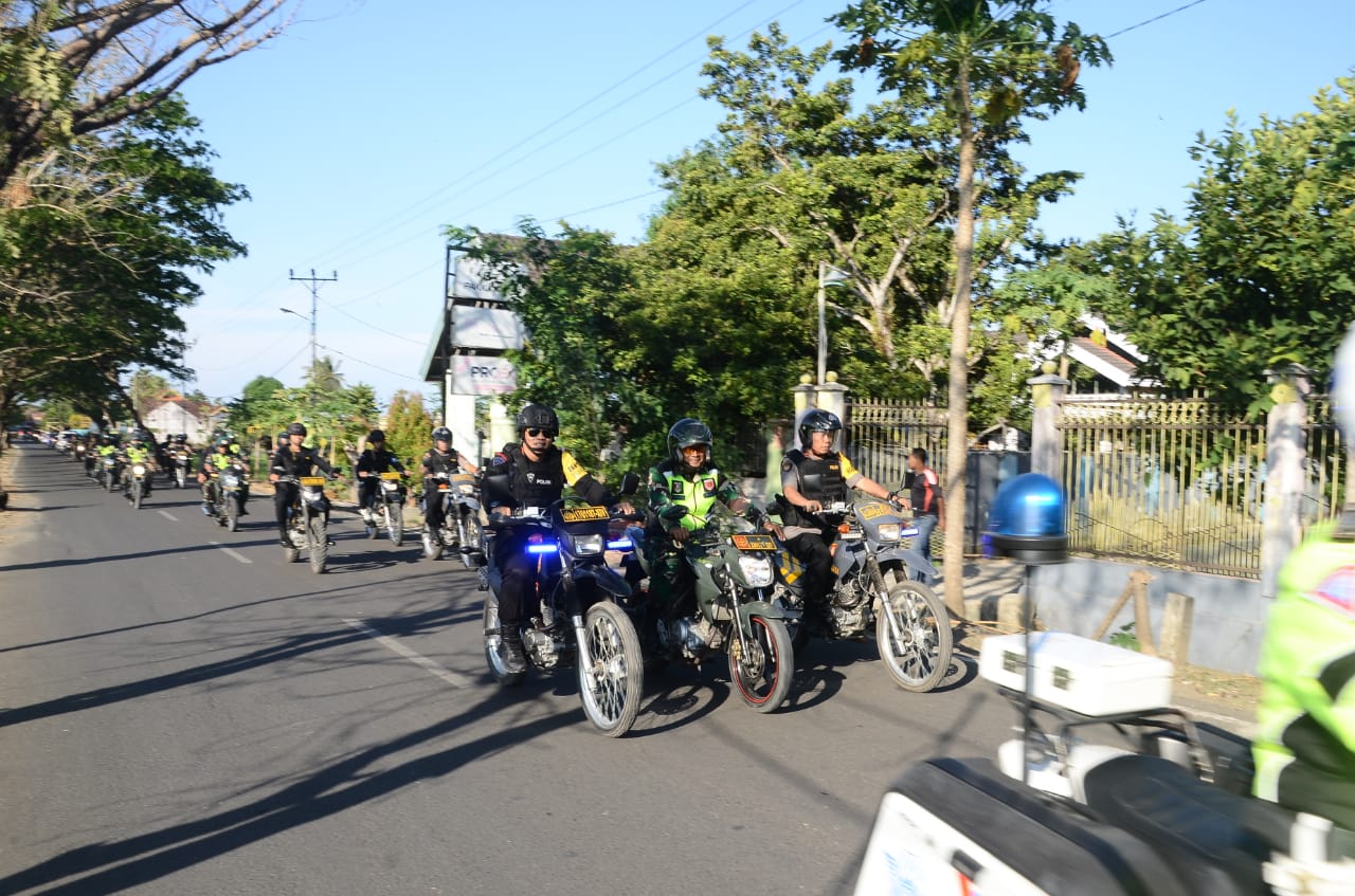 Kodim 1407/Bone dan Brimob Gelar Patroli Ciptakan Kondisi Keamanan Wilayah