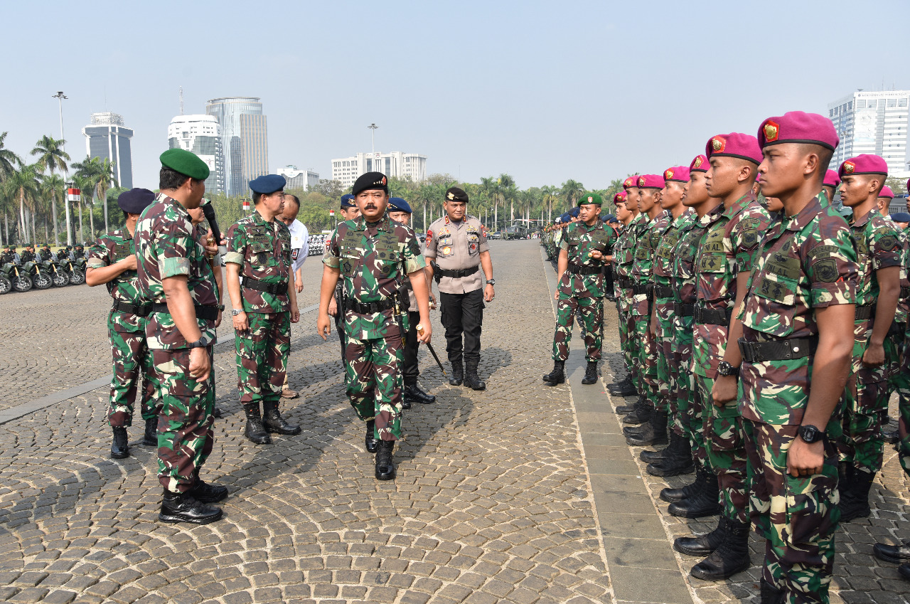 Dankormar Hadiri Apel Gelar Pasukan Pengamanan Pelantikan Presiden dan Wapres RI