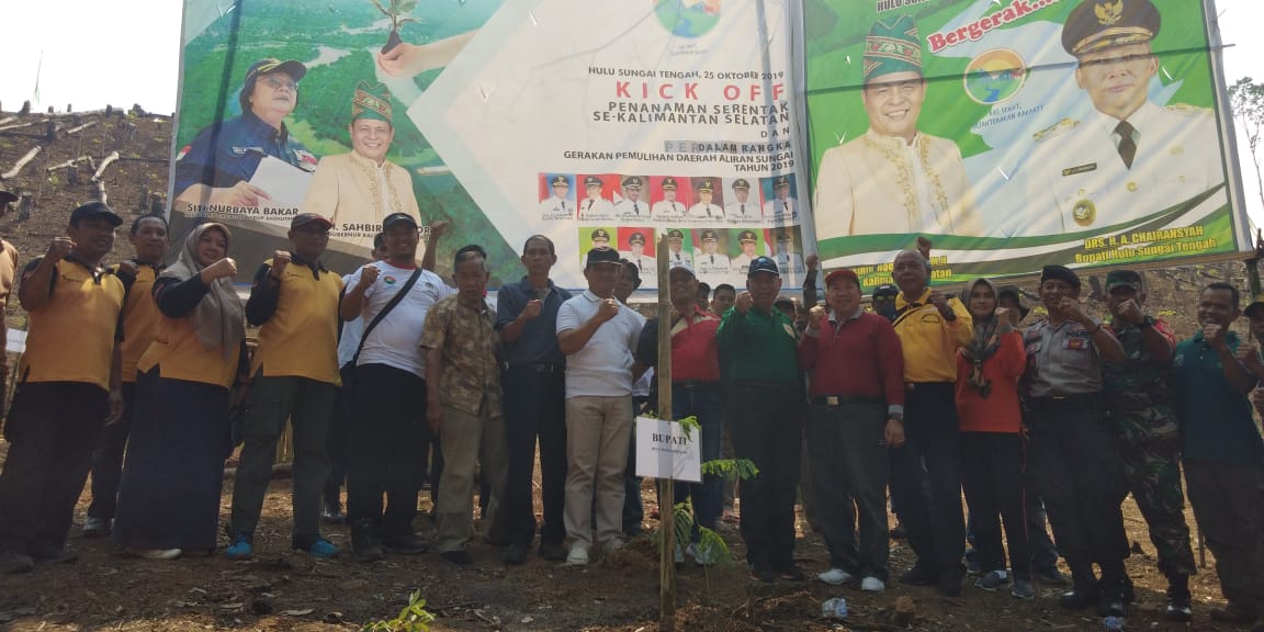 Danramil Pagat Hadiri Gerakan Nasional Pemulihan Daerah Aliran Sungai (DAS)