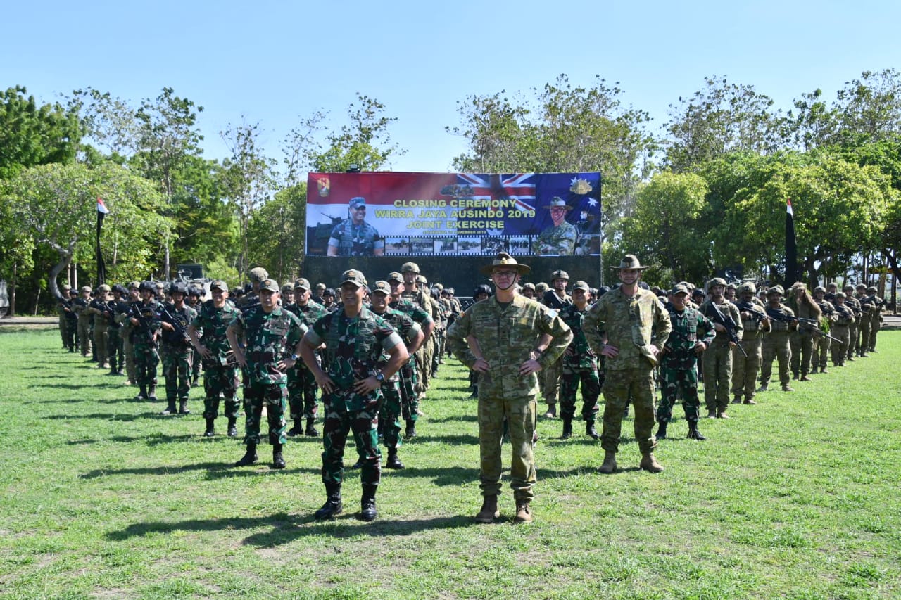 Kasad Saksikan Puncak latihan Bersama Wirra Jaya Ausindo 2019