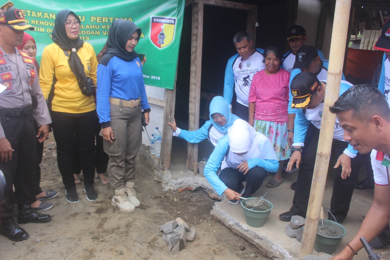 Dandim Dampingi Gubernur Jatim Tinjau Rutilahu di Tulungagung