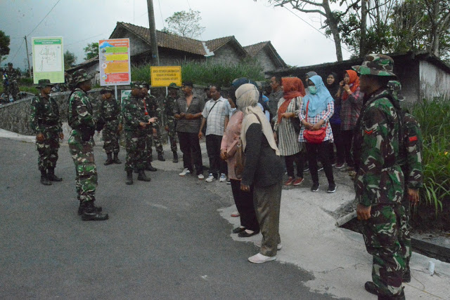 Kodim Klaten Gelar Penanggulangan Erupsi Gunung Merapi