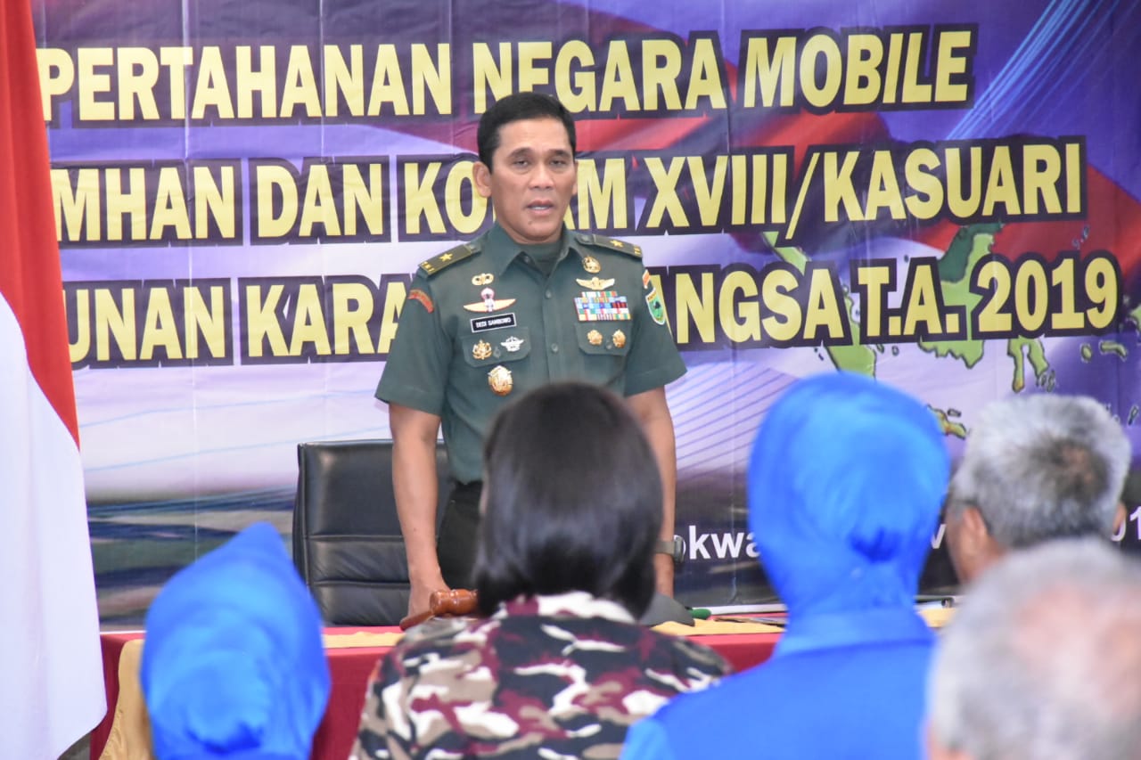 Kodam XVIII/Kasuari Gelar Suskat Jemen Hanneg Mobile 2019