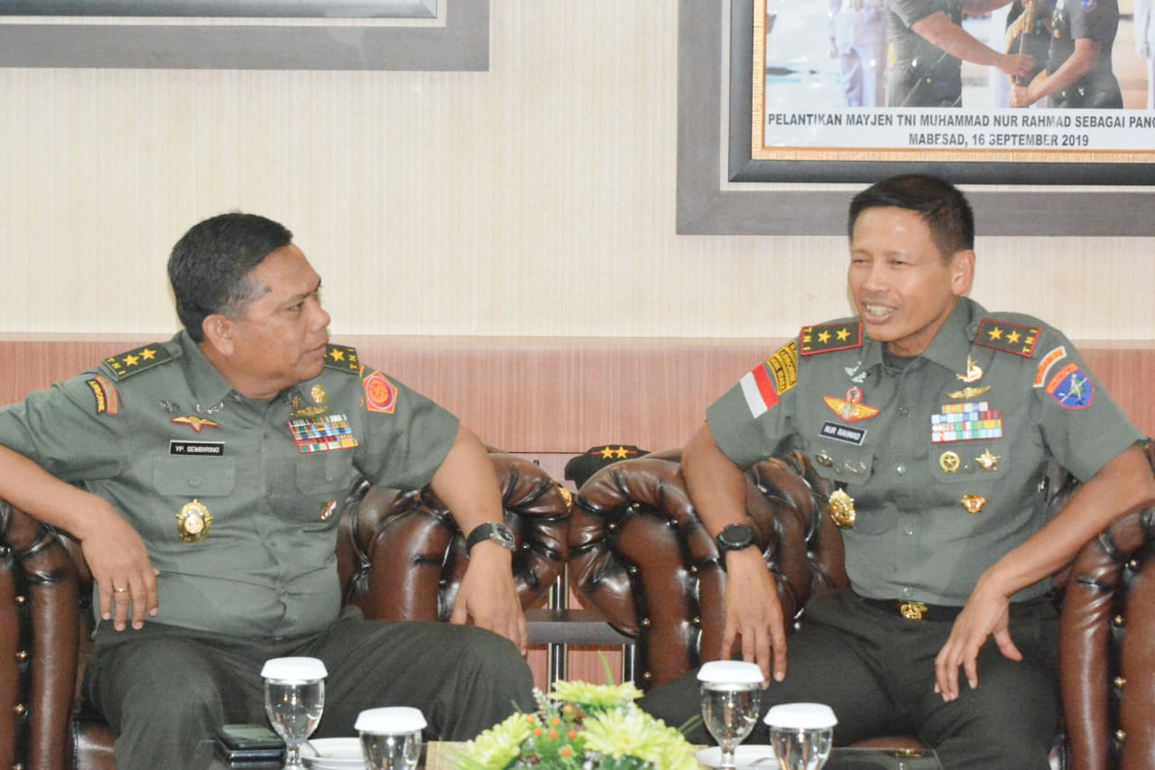 Pangdam XII/Tpr Terima Kunjungan Tim Sahli Panglima TNI