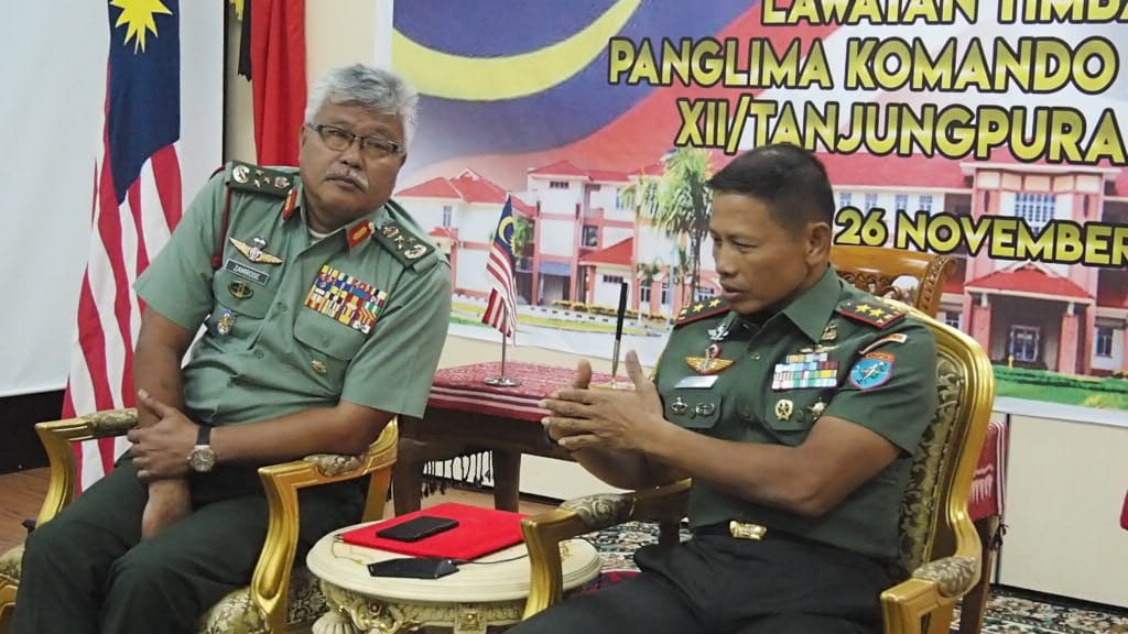 Perkuat Kerjasama TNI – TDM, Pangdam XII/Tpr Kunjungi Markas Divisyen 1 Infanteri