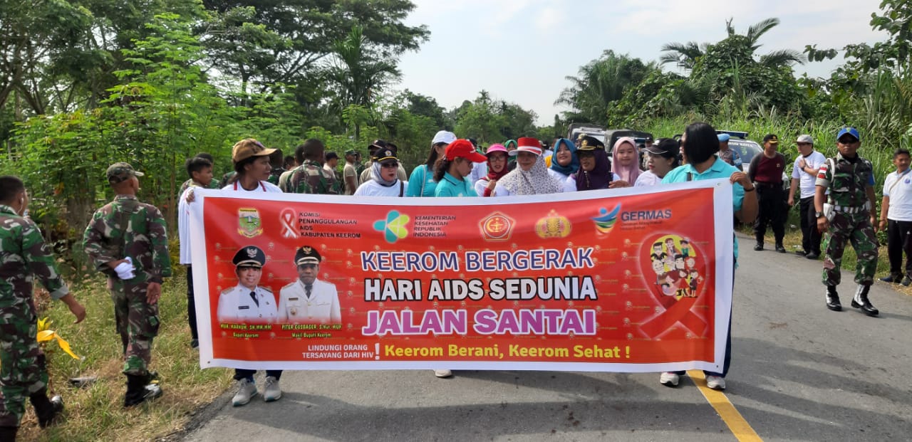 Kabupaten Keerom dan Satgas Raider 300 Memperingati Hari AIDS Sedunia