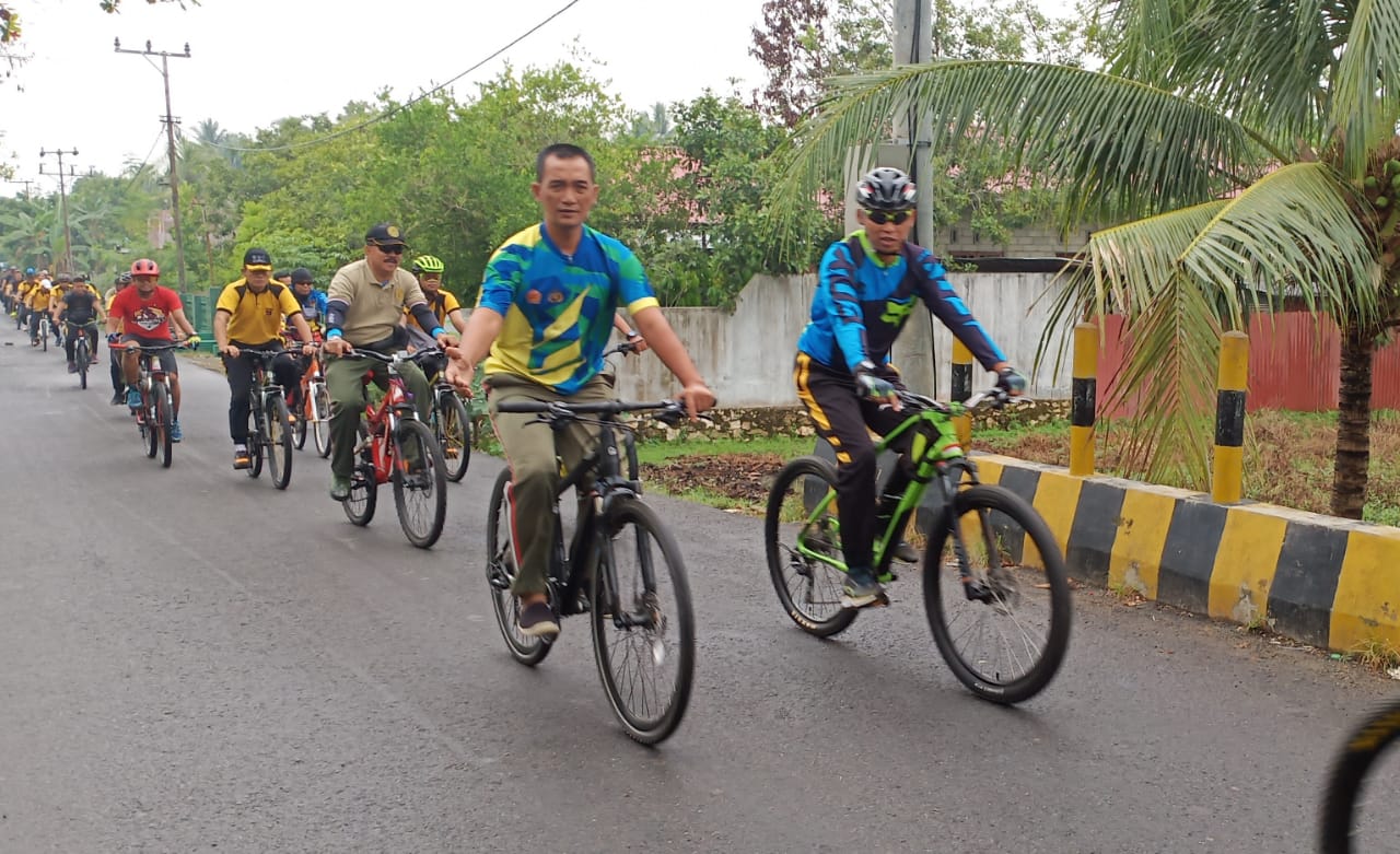 Gowes Bareng Mantapkan dan Kokohkan Sinergitas TNI- Polri