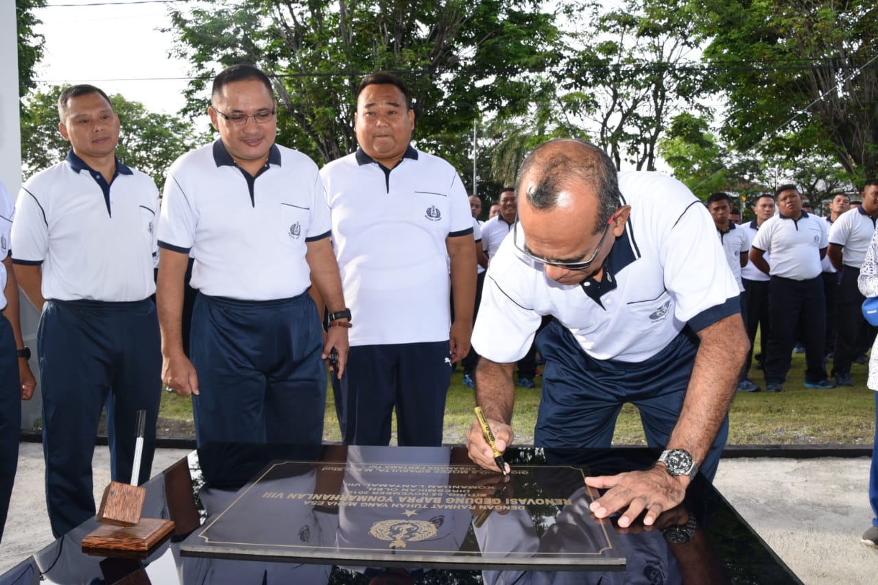 Danlantamal VIII Resmikan Gedung Balai Prajurit Marinir