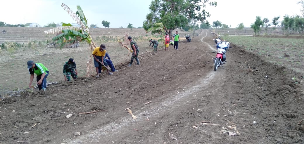 Kodim Bojonegoro Buka Akses Jalan Pertanian Di Desa Cancung Bubulan