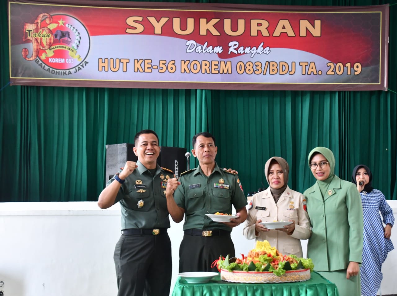 Korem 083/Baladhika Jaya Gelar Syukuran HUT ke 56