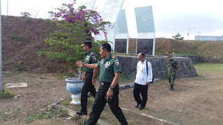 Dandim 0801 Pacitan Tinjau Lokasi Upacara Penutupan RPS Akademi TNI