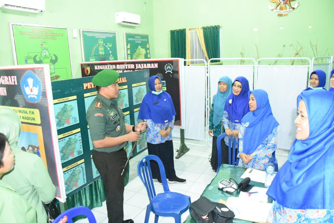 Kodim 0803/Madiun Gelar Pencanangan Bakti Sosial TNI Manunggal KB Kes  2019