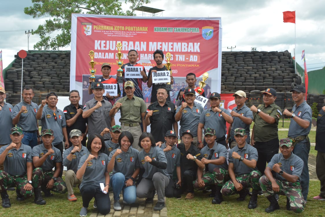 Peringati Hari Juang TNI AD, Kodam XII/Tpr Bersama Perbakin Gelar Lombak Menembak