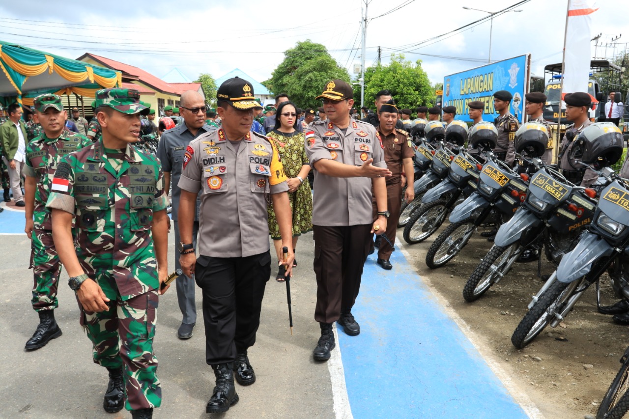 Pangdam dan Kapolda Cek Kesiapan Pengamanan Pilkada Serentak Kapuas Hulu