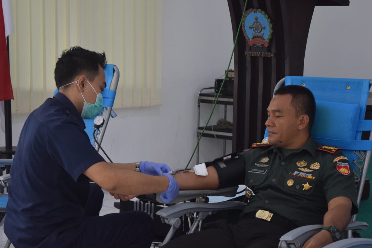 Kodim 0734/Yogyakarta Gelar Donor darah