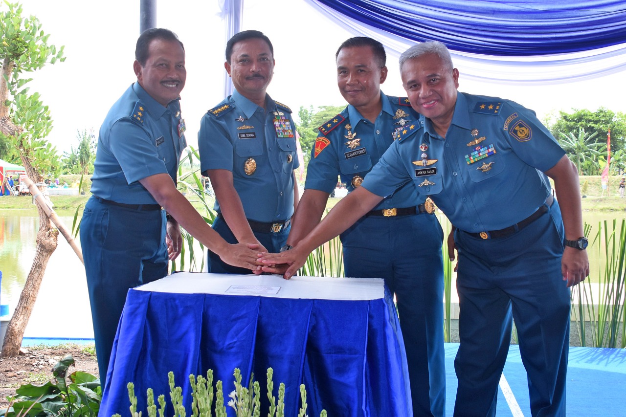 Dankormar Dampingi Kasal Resmikan Rumdis dan Bozem Brigif 2 Marinir