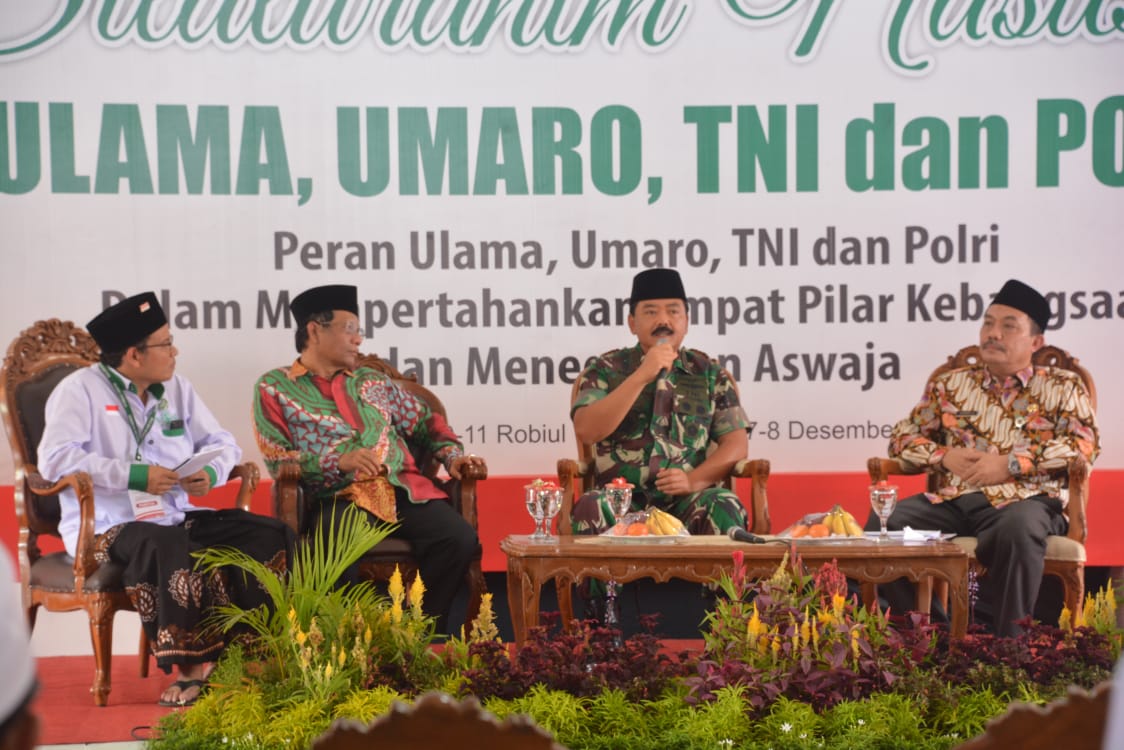 Danrem 071/Wijayakusuma Hadiri Silatnas Ulama, Umaro, TNI dan Polri