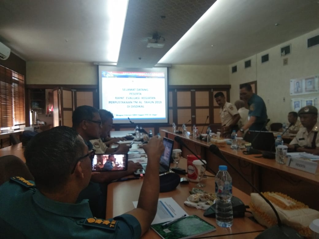 Kapustaka STTAL Hadiri Rapat Evaluasi Perpustakaan TNI AL TA.2019 di Mabesal