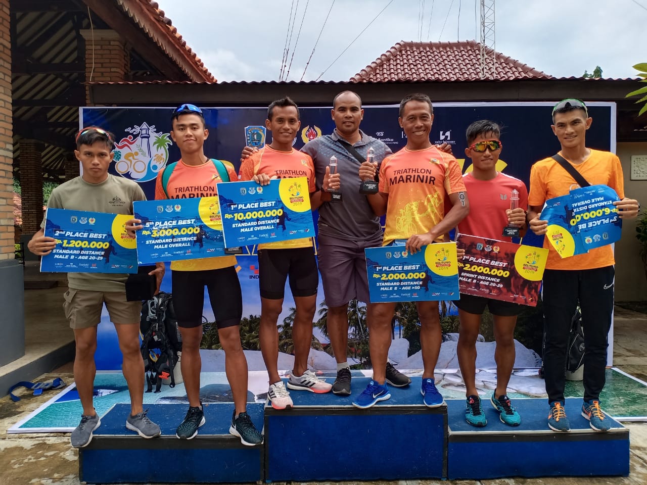 Prajurit Yon Zeni 2 Marinir Surabaya, Juara 1 Belitung International Triathlon 2019