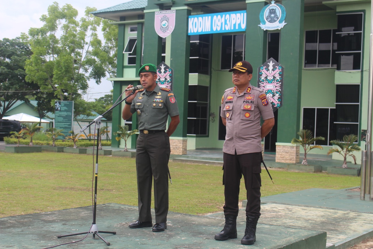 Jelang Kunjungan Presiden RI, Kodim PPU Bersama Polres Gelar Apel Kesiapan Pengamanan