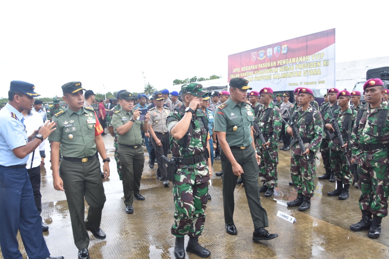 Danrem 091/ASN Pimpin Apel Gelar Pasukan Pam VVIP