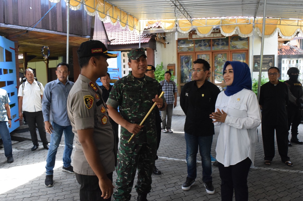 Jelang Perayaaan Natal, Dandim Klaten Lakukan Kunjungan ke Gereja