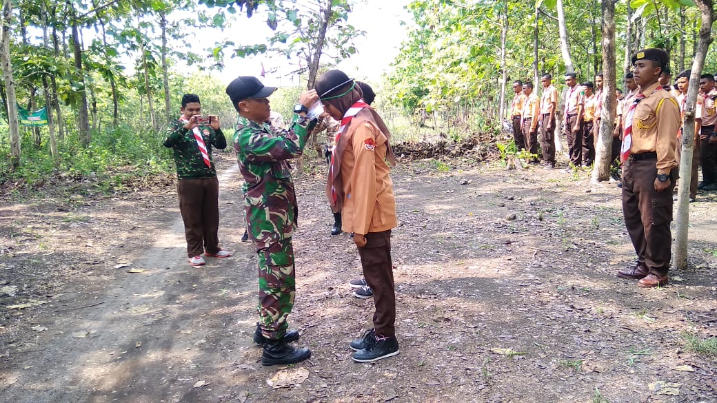 Koramil Kedungadem Gelar Diklat Saka Wira Kartika Gabungan