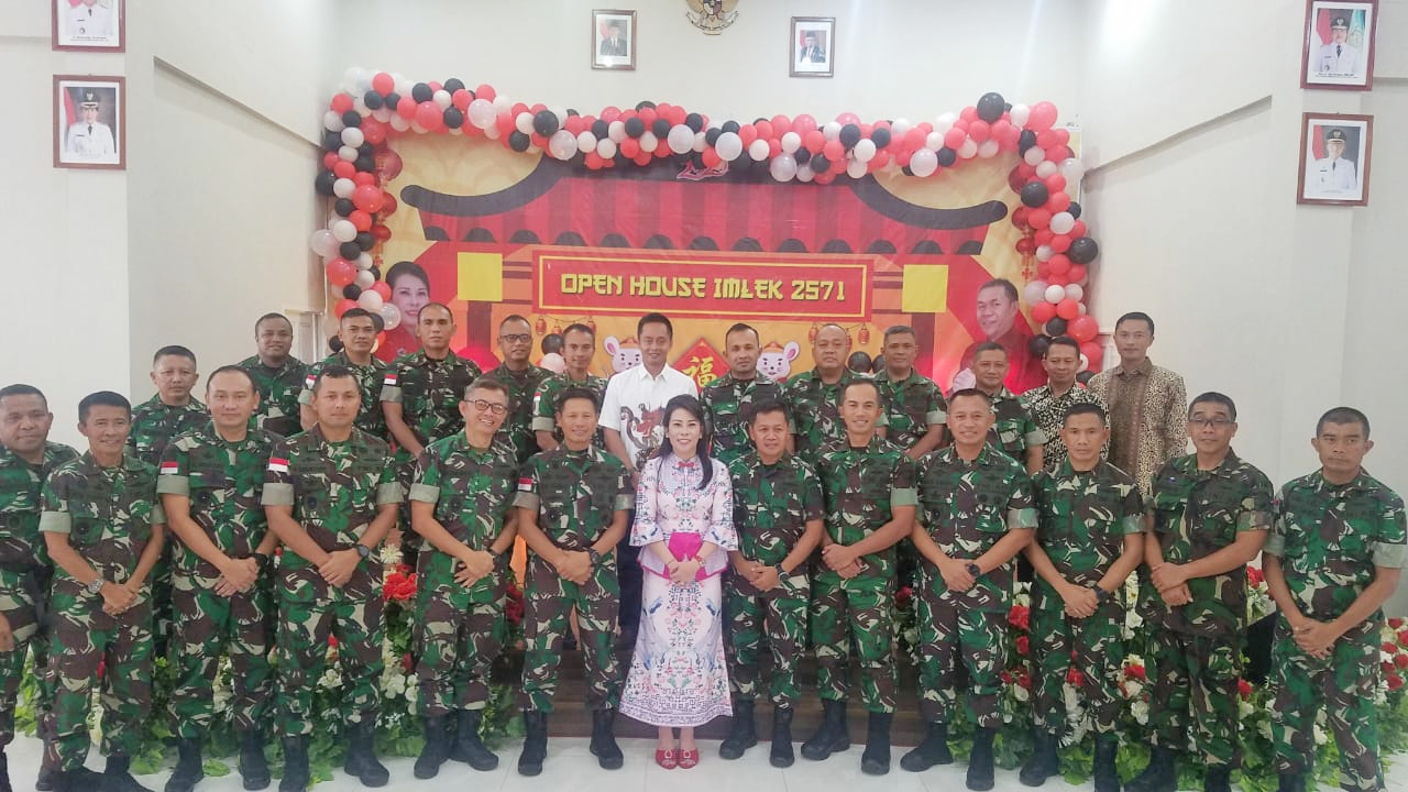 Hadiri Open House Walikota Singkawang, Pangdam Ucapkan Terima Kasih Atas Kerjasama yang Terjalin