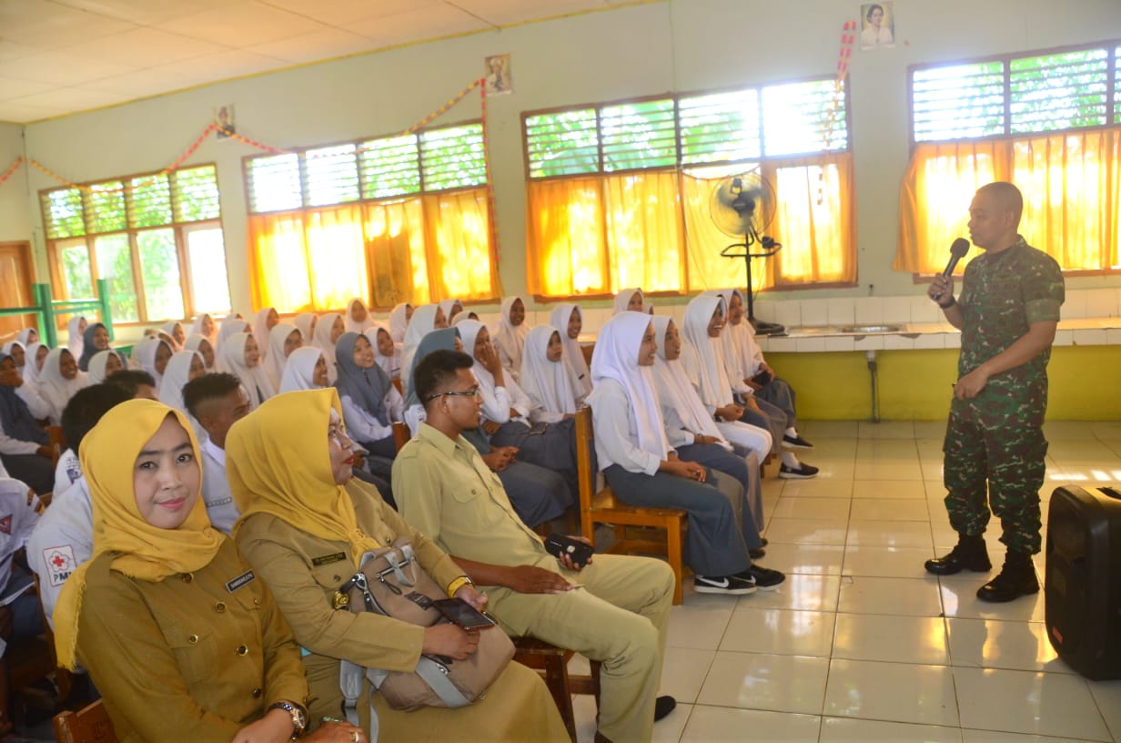 Sambangi SMA 27 Bone ,Dandim Di Dampingi Wakil Ketua STKIP Muhamadiyah Bone, Ini Agendanya