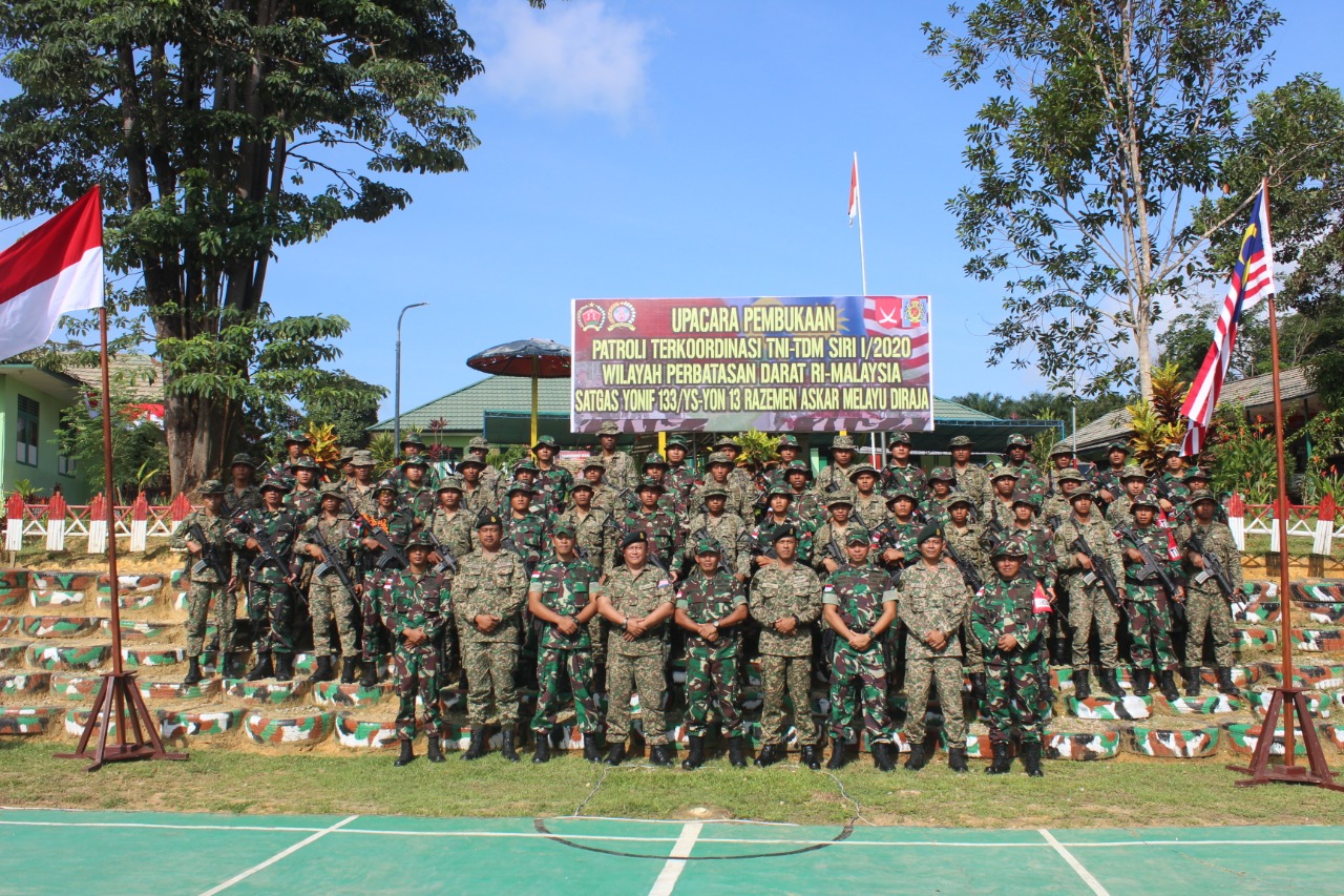 Melalui Patkor Siri I/2020, TNI dan TDM Menjaga Kedaulatan Kedua Negara