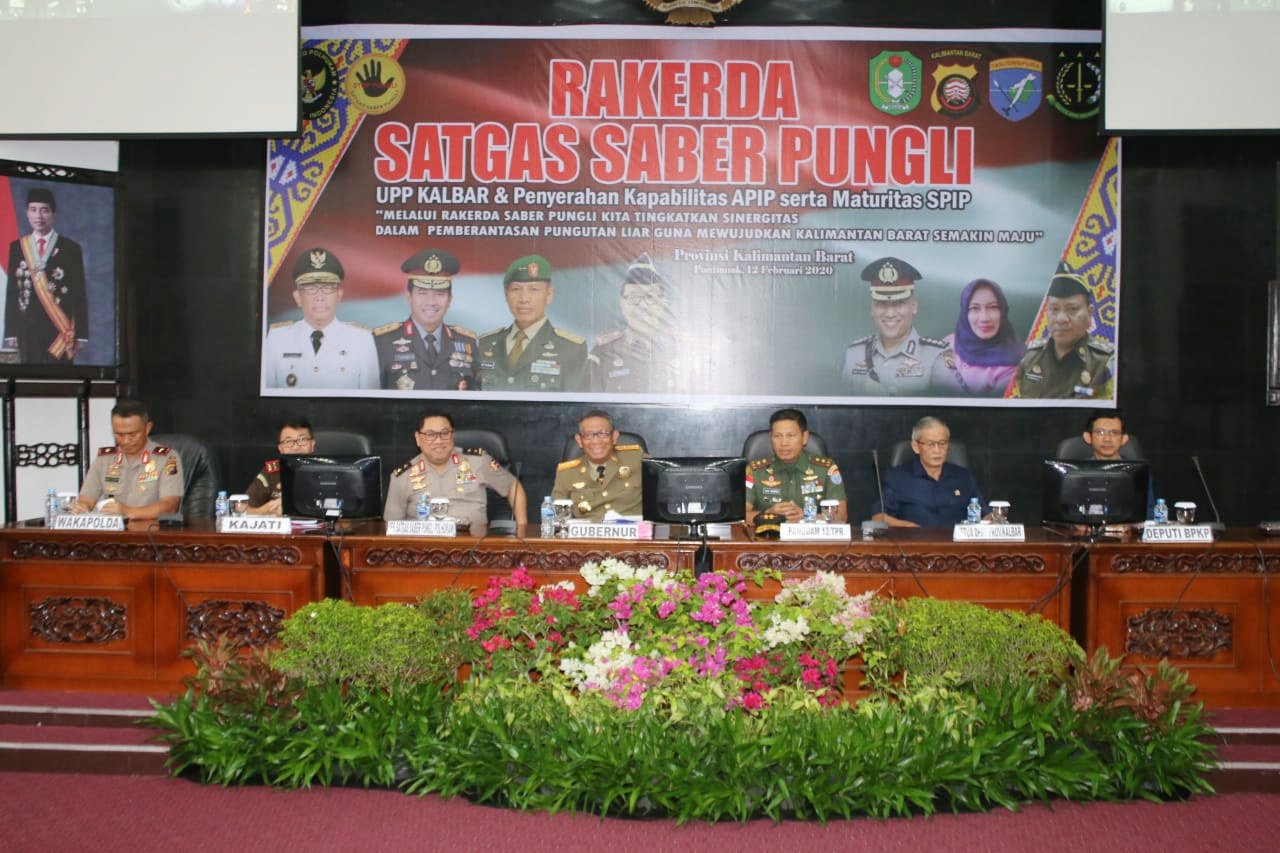 Pangdam XII/Tpr Hadiri Rakor Saber Pungli UPP Kalbar