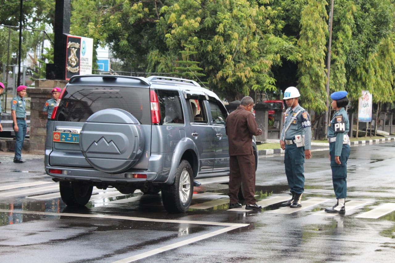 Pekan Disiplin Pomal, Kendaraan Dinas Wadan Lantamal VI Tak Luput dari Razia