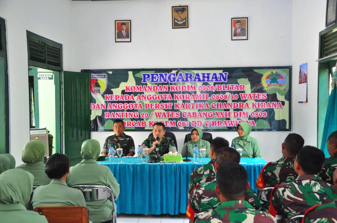 Kunjungi Koramil jajaranya, ini Pesan Dandim 0808/Blitar