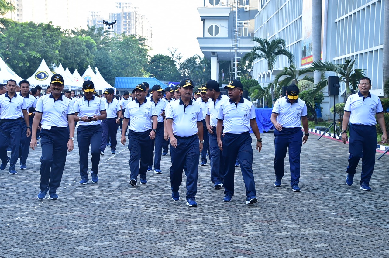 Kasal Olahraga Bersama Prajurit Lantamal III Jakarta