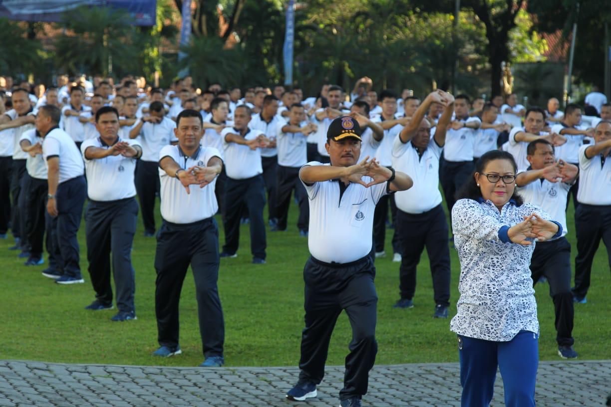 Kasal Olahraga Bersama dengan Keluarga Besar Seskoal