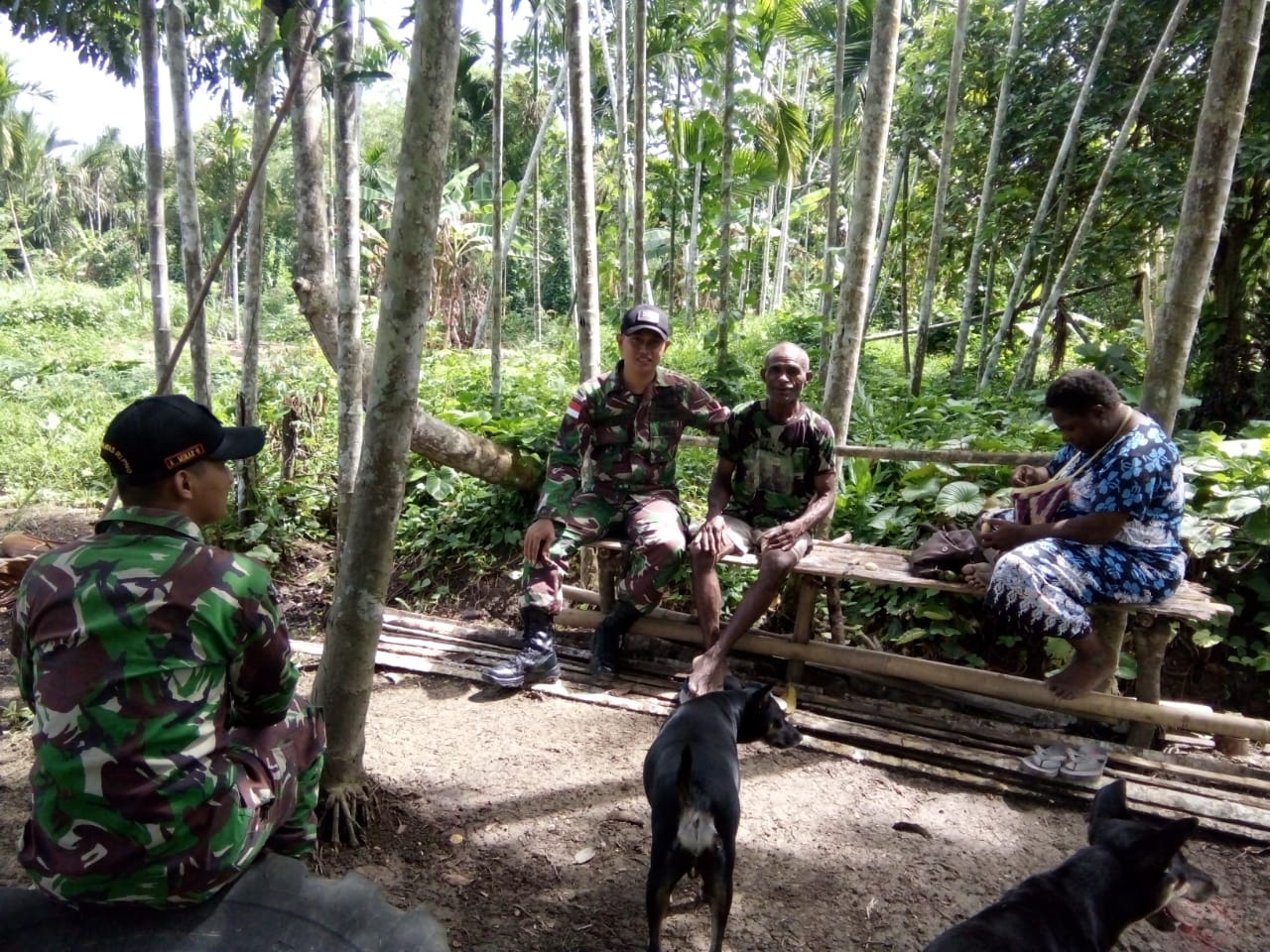 Basiter Satgas Yonif Raider 509 Kostrad Anjangsana