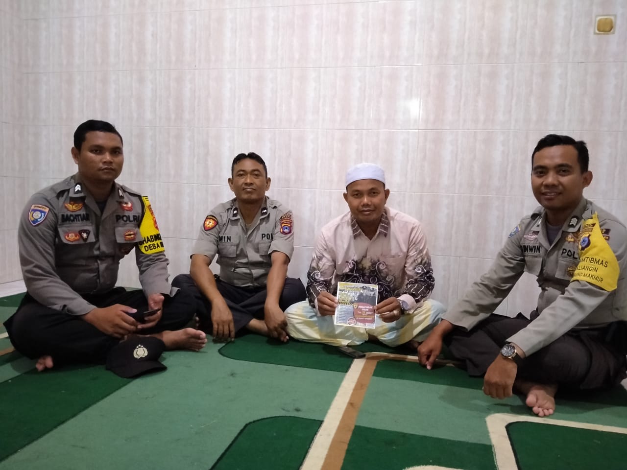 Cegah Penyebaran Covid-19, Polsek Sambung Makmur Gandeng Tokoh