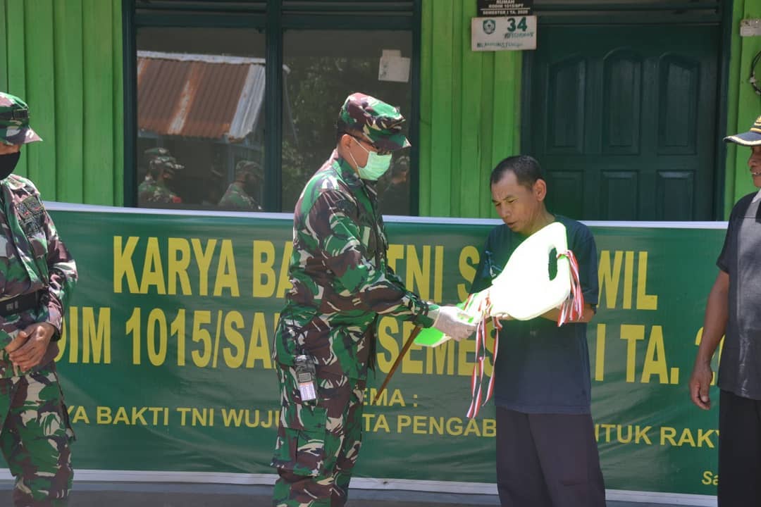 Ditengah Pandemi, Kodim Sampit Sukses Bedah Rumah Milik Warga