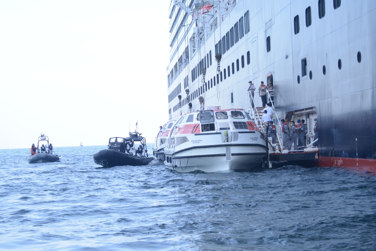 Pengamanan Repatriasi ABK WNI Kapal Pesiar Carnival Splendor dan MV. Nieuw Amsterdam