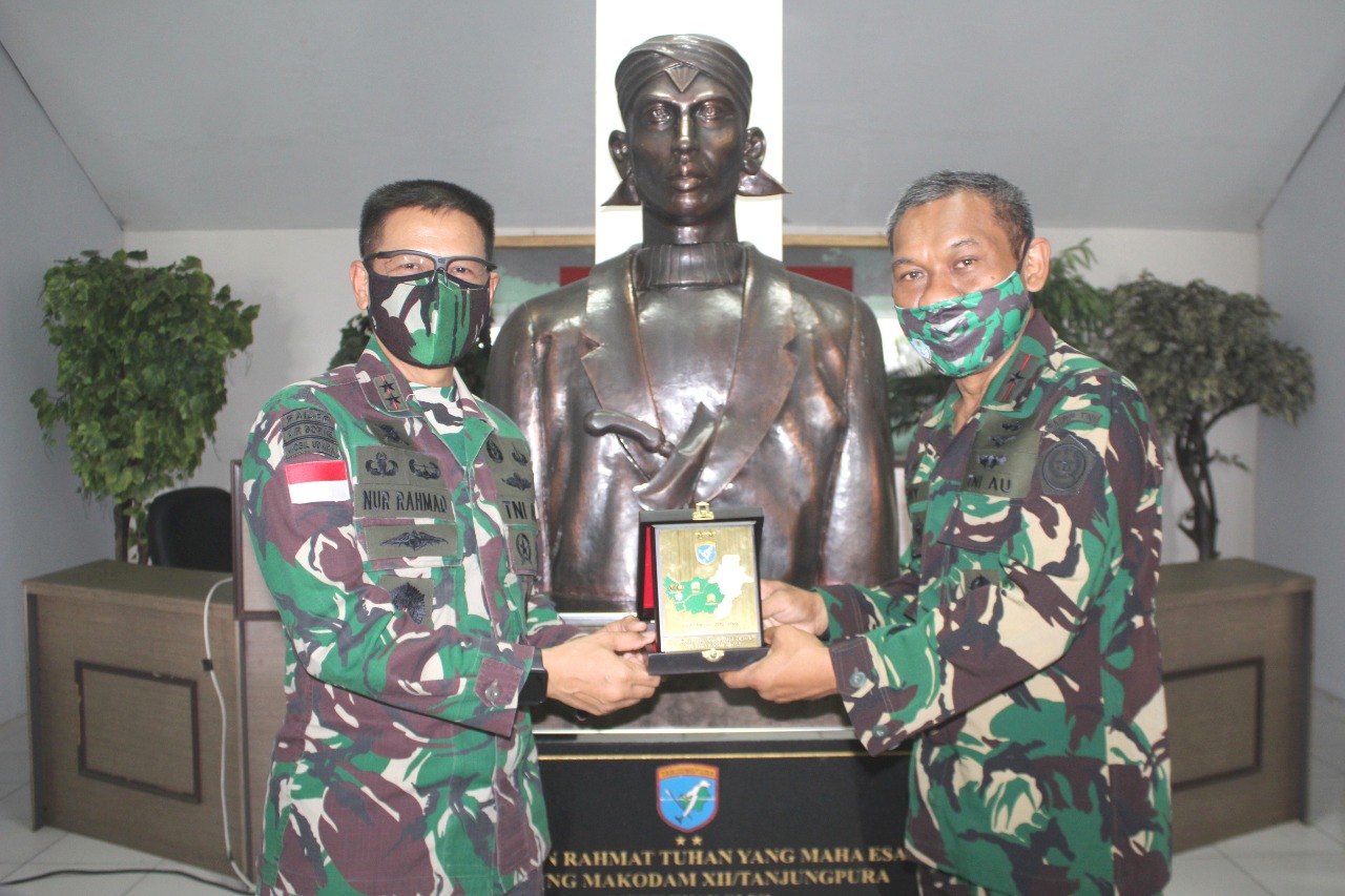 Pangdam XII/Tpr Terima Kunjungan Silaturahmi Wadan PMPP TNI