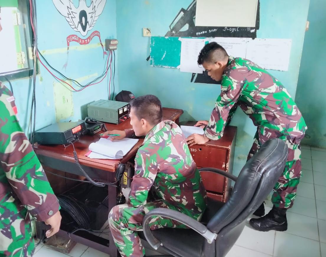 Kasilog Korem 172/PWY Laksanakan Rikmat di Pos Darat Jajaran Satgas Yonif Raider 509 Kostrad