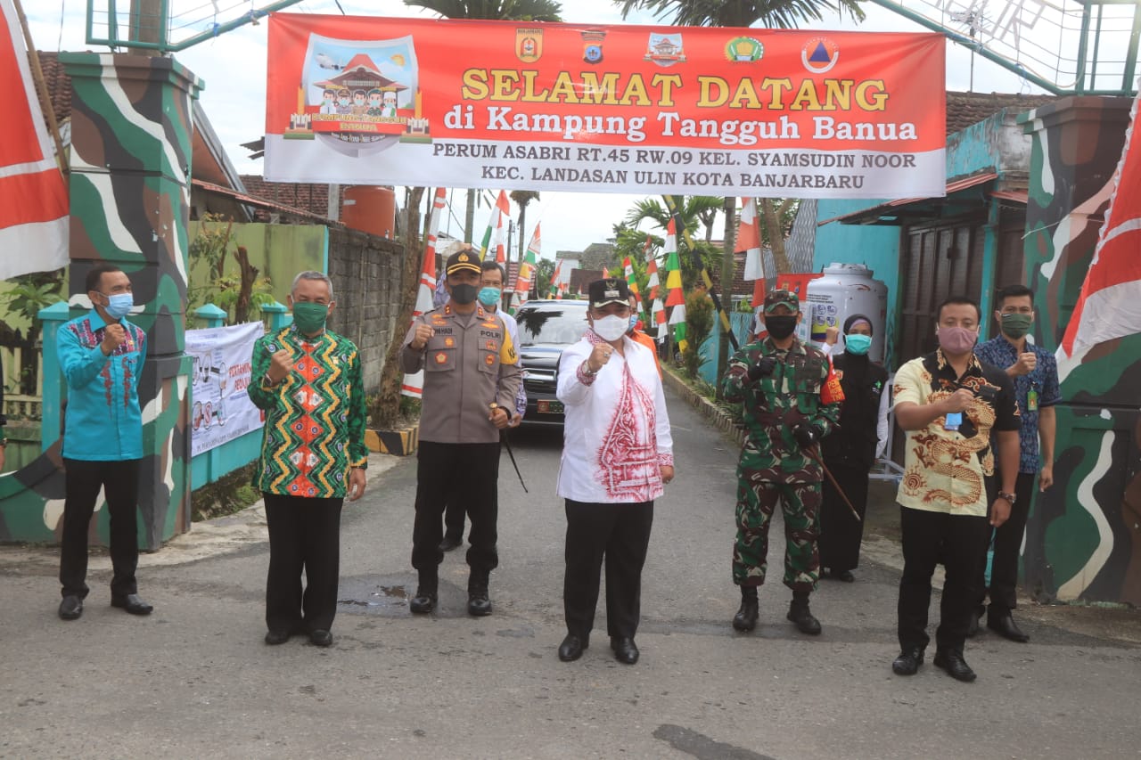 Jelaskan Soal TMMD, Dandim Martapura Hadiri Pencanangan Kampung Tangguh Banua