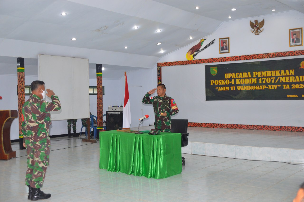 Danrem Merauke Buka Latihan Posko I Kodim 17O7/Merauke