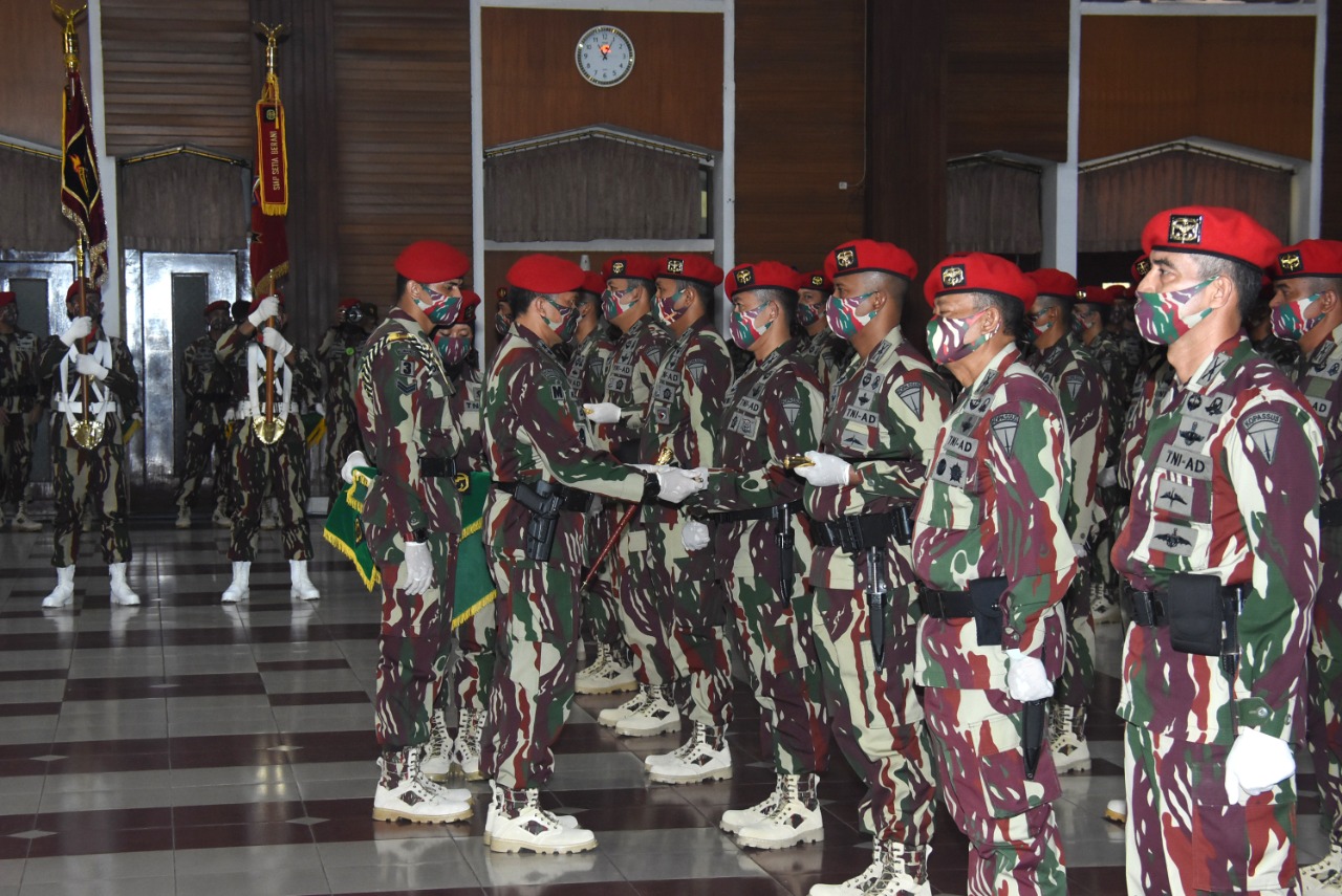 Danjen Kopassus Pimpin Sertijab Pejabat Teras Kopassus