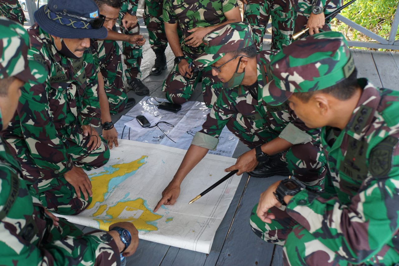 Danguspurla Koarmada I Tinjau Lokasi Latihan  Tempur  TNI AL di Dabosingkep